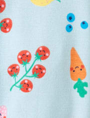 Baby And Toddler Girls Vegetable Snug Fit Cotton Cropped One Piece Pajamas