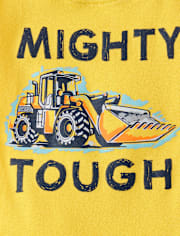 Baby And Toddler Boys Construction Vehicle Snug Fit Cotton Pajamas