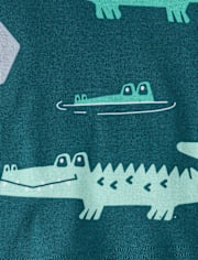 Baby And Toddler Boys Crocodile Snug Fit Cotton Pajamas