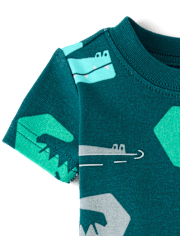 Baby And Toddler Boys Crocodile Snug Fit Cotton Pajamas