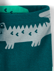 Baby And Toddler Boys Crocodile Snug Fit Cotton Pajamas