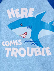 Baby And Toddler Boys Shark Snug Fit Cotton Pajamas