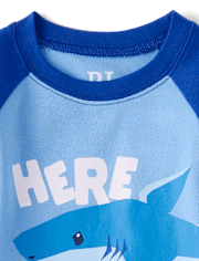 Baby And Toddler Boys Shark Snug Fit Cotton Pajamas