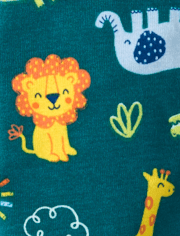 Baby And Toddler Boys Safari Snug Fit Cotton One Piece Pajamas