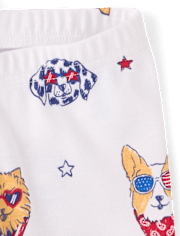 Baby And Toddler Americana Dogs Snug Fit Cotton Pajamas