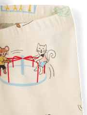 Baby And Toddler Short Sleeve Animal Playground Snug Fit Cotton Pajamas