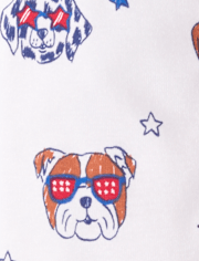 Baby And Toddler Americana Dogs Snug Fit Cotton One Piece Pajamas