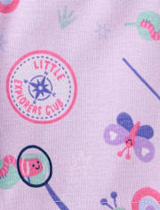 Baby And Toddler Girls Explorer's Club Snug Fit Cotton Pajamas