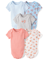 Baby Boys Snacks Bodysuit 5-Pack
