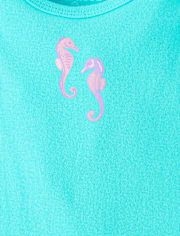 Baby Girls Seahorse Flutter Bodysuit 5-Pack