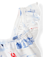 Baby Girls Nautical Flutter Dress