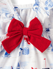 Baby Girls Nautical Flutter Dress