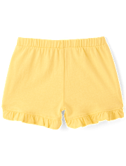 Baby Girls Lemon Ruffle Shorts 3-Pack