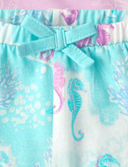 Lot de 3 shorts à volants coquillage pour bébés filles