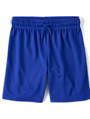 Kids Quick Dry Side Stripe Mesh Active Shorts