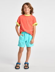 Boys Quick Dry Ripstop Pool To Play Active Shorts
