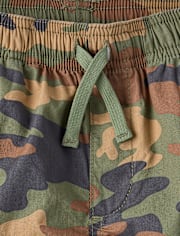 Boys Camo Pull On Cargo Shorts