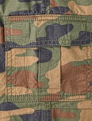 Boys Camo Pull On Cargo Shorts