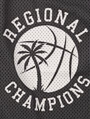 Kids Quick Dry Varsity Mesh Basketball Tank Top