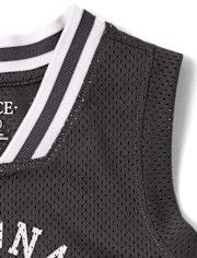 Kids Quick Dry Varsity Mesh Basketball Tank Top