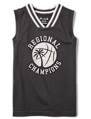 Kids Quick Dry Varsity Mesh Basketball Tank Top