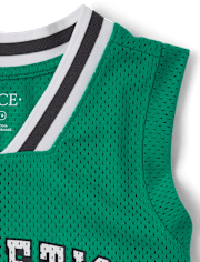 Kids Quick Dry Varsity Mesh Basketball Tank Top