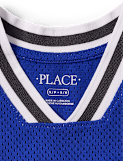 Kids Quick Dry Varsity Mesh Basketball Tank Top