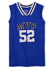 Kids Quick Dry Varsity Mesh Basketball Tank Top