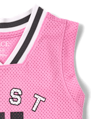 Kids Quick Dry Varsity Mesh Basketball Tank Top