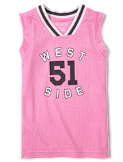 Kids Quick Dry Varsity Mesh Basketball Tank Top