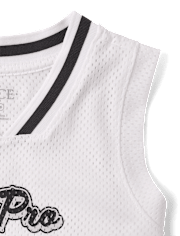 Kids Quick Dry Varsity Mesh Basketball Tank Top