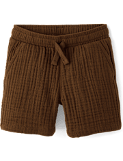 Boys Gauze Pull On Shorts