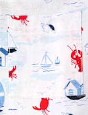 Mens Dad And Me Coastal Poplin Button Up Shirt