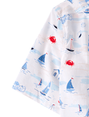 Mens Dad And Me Coastal Poplin Button Up Shirt