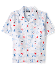 Mens Dad And Me Coastal Poplin Button Up Shirt
