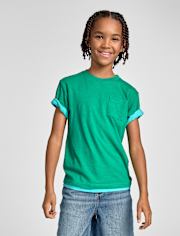 Boys Pocket Tee