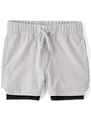 Boys Quick Dry Lined Mesh Active Shorts