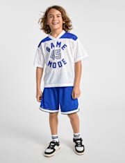 Kids Quick Dry Lined Mesh Active Shorts