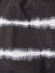 Boys Quick Dry Striped Lined Mesh Active Shorts