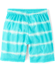 Boys Quick Dry Striped Lined Mesh Active Shorts