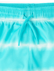 Boys Quick Dry Striped Lined Mesh Active Shorts