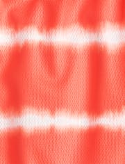 Short de sport rayé doublé en mesh à séchage rapide pour garçon