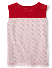 Boys Quick Dry Varsity Mesh Muscle Tank Top