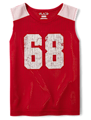 Boys Quick Dry Varsity Mesh Muscle Tank Top