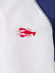 Boys Lobster Rashguard Swimsuit