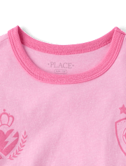 Girls Soccer Relaxed Graphic Ringer Tee