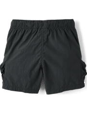Boys Pull On Zip Cargo Shorts