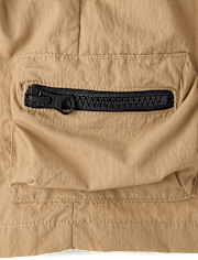 Boys Pull On Zip Cargo Shorts