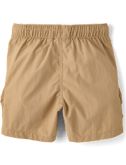 Boys Pull On Zip Cargo Shorts