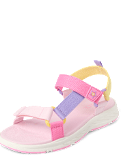 Girls Colorblock Webbed Sandals